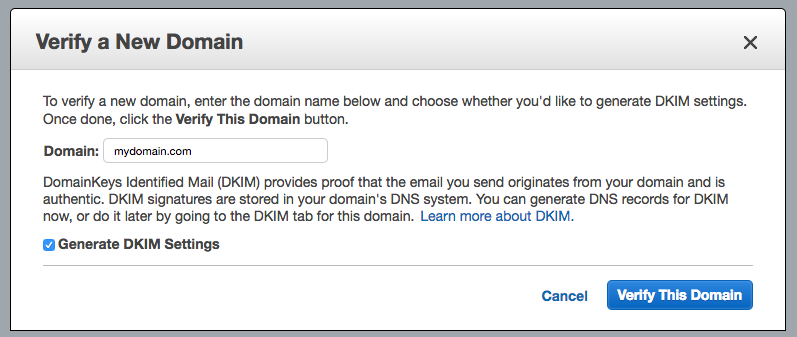 Verify Domain